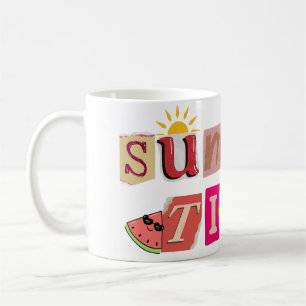 Cute Unique Summer Time Vacation Coffee Mug