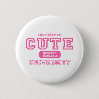 Cute University 2 Inch Round Button