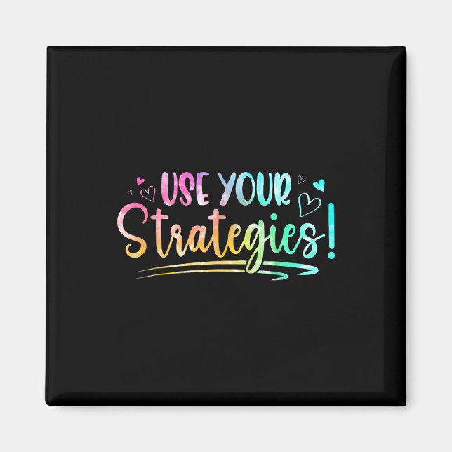 Cute Use Your Strategies Test Day State Testing Ex Magnet (Front)