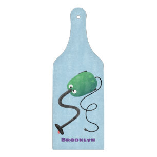 Cute vacuum cleaner cartoon humour cutting board
