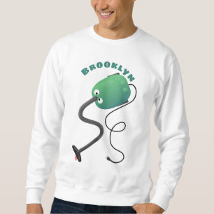 Cute vacuum cleaner cartoon humour sweatshirt
