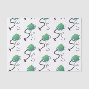 Cute vacuum cleaner cartoon humour tissue paper