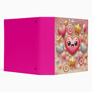 Cute valentine  binder