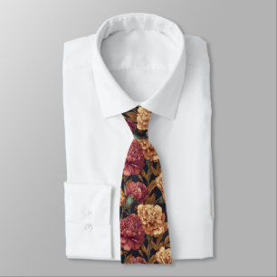 Cute Valentine Gifts For Him Carnation Floral Tie
