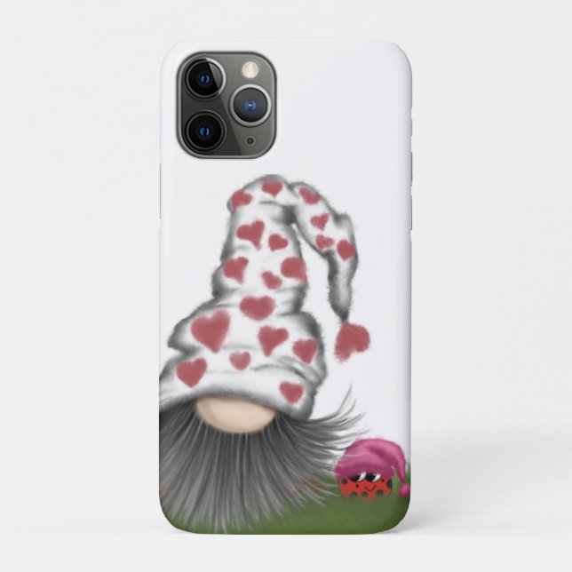 Cute Valentine Gnome Case-Mate iPhone Case (Back)