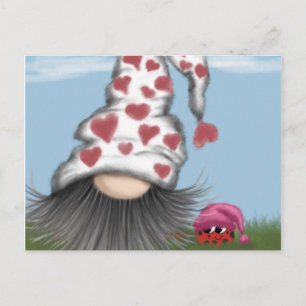 Cute Valentine Gnome Postcard