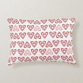 Cute Valentine Hearts – Love & Romance Design Accent Pillow