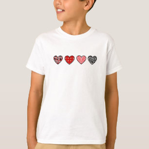 Cute Valentine Hearts Pattern   Cute Love Heart T-Shirt