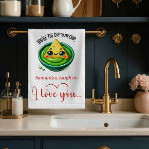 Cute Valentine Kitchen Towel Funny Food Quotes