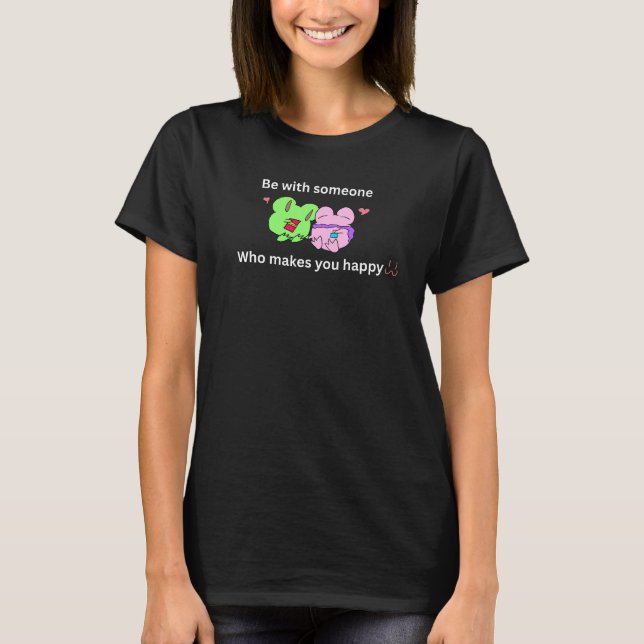 Cute Valentine quote frog  T-Shirt (Front)