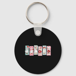 Cute Valentine Silly Goose Coquette Just A Lovely  Keychain