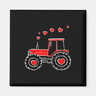 Cute Valentine Tractor Truck Baby Toddler Farm  Magnet
