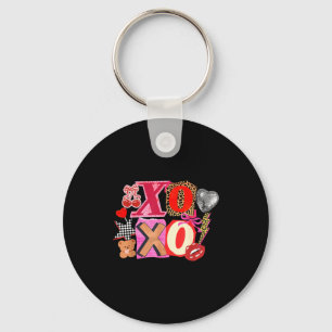 Cute Valentine Xoxo Funny Valentine Hearts Lover G Keychain