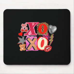Cute Valentine Xoxo Funny Valentine Hearts Lover G Mouse Pad
