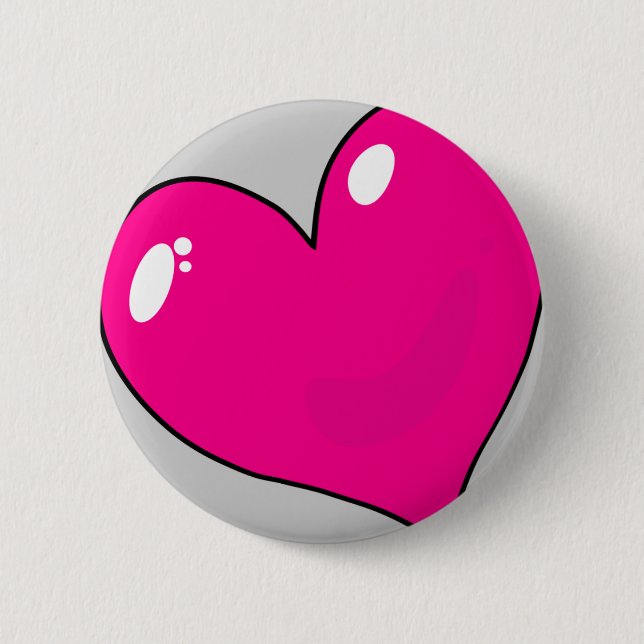 Cute Valentines 2 Inch Round Button (Front)