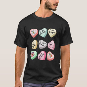Cute Valentines Candy Heart Chocolate Men Women & T-Shirt