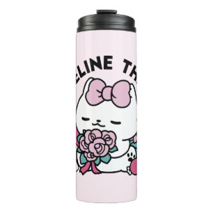 Cute Valentine's Cat Design – Feline the Love Thermal Tumbler