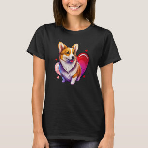 Cute Valentines Corgi Cool Pembroke Welsh Corgi  1 T-Shirt