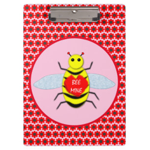 Cute Valentines Day Bee Clipboard