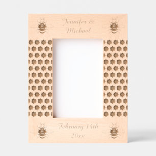 Cute Valentines Day Bee Custom Etched Frames