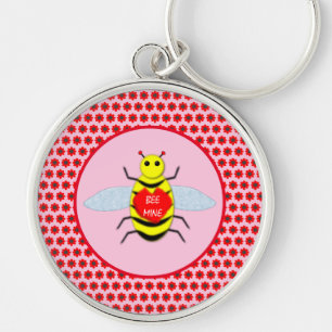 Cute Valentines Day Bee Keychain