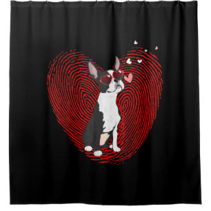 Cute Valentines Day Boston Terrier Graphic Heart