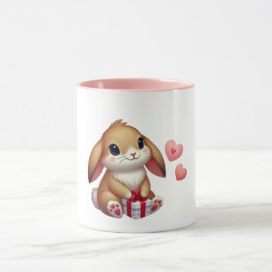 Cute Valentine's Day bunny rabbit  Mug