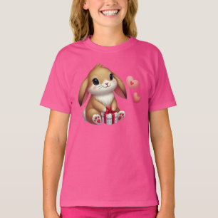 Cute Valentine's Day bunny rabbit T-Shirt
