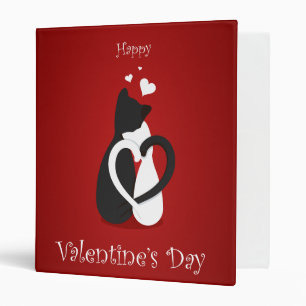 Cute Valentine's Day Cats Love Binder