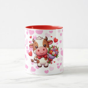 Cute Valentine's day cow Mug