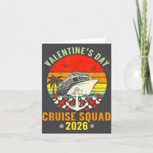 Cute Valentines Day Cruise 2026 Matching Cruise Fo Card