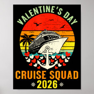 Cute Valentines Day Cruise 2026 Matching Cruise Fo Poster