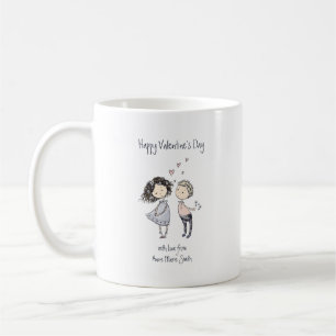 Cute Valentine's Day Custom Message Coffee Mug