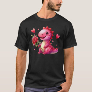 Cute Valentine's day dinosaur T-Shirt