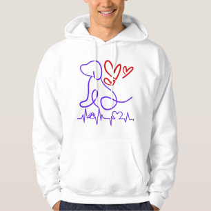 Cute Valentine's Day Dog Lover Hoodie