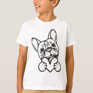 Cute Valentine's Day Frenchie French Bulldog Lover T-Shirt