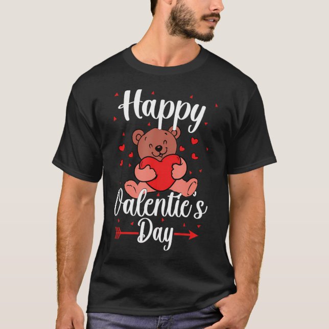Cute Valentines Day Happy Valentine'S Dayvday T-Shirt (Front)