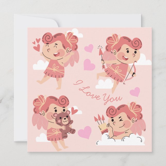 Cute Valentine's Day Holiday Card (Front)