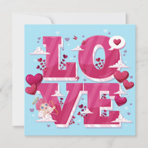 Cute Valentine's Day Holiday Card