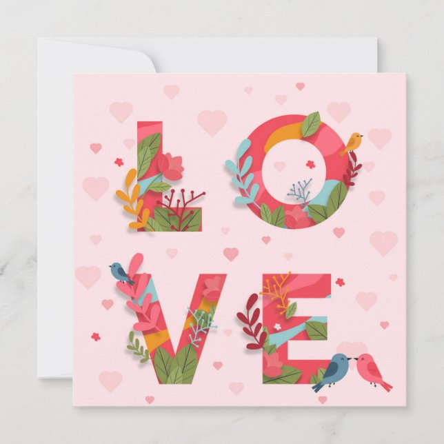 Cute Valentine's Day Holiday Card (Front)