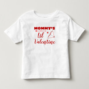 cute valentine's day mommy's little valentine toddler t-shirt