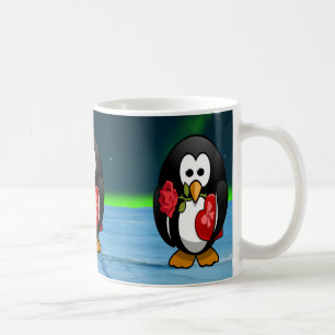 Cute Valentine's Day Penguin Funny Cartoon Coffee Mug