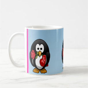 Cute Valentine's Day Penguin Funny Cartoon Coffee Mug