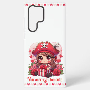 Cute Valentine's day pirate Samsung Galaxy Case