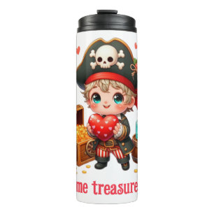 Cute Valentine's day pirate Thermal Tumbler