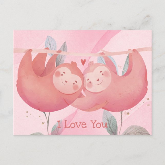 Cute Valentine's Day Postcard (Front)