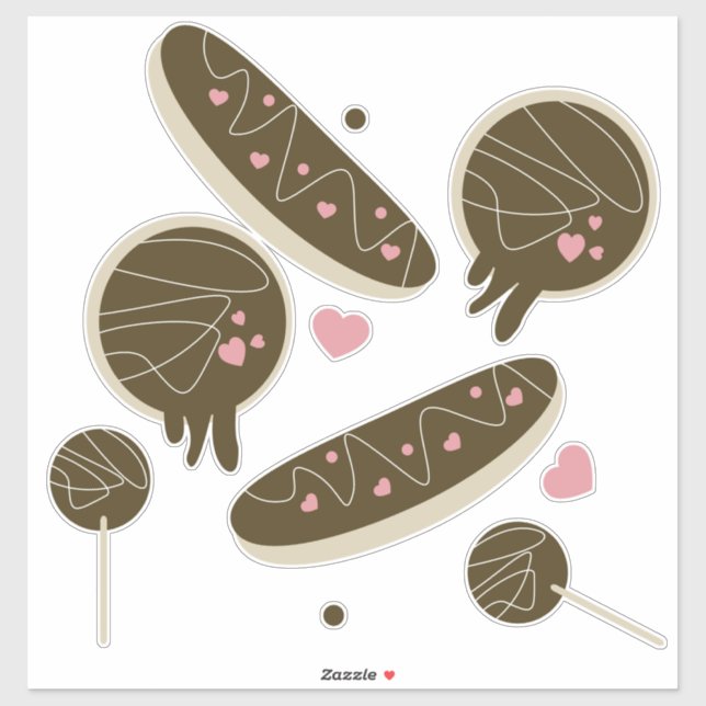 Cute Valentines Day Sweets Doughnut Bakery (Sheet)
