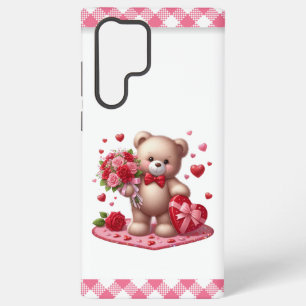 Cute Valentine's Day Teddy Bear Samsung Galaxy Case