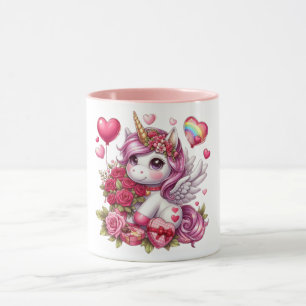 Cute Valentine's day unicorn Mug