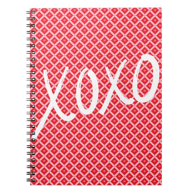 Cute Valentine's Day XOXO Notebook (Front)